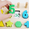 Wooden shape matching building blocks - smart education